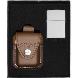 OEM Encendedor Zippo Blanco Mate Set De Regalo N.&ordm; 2