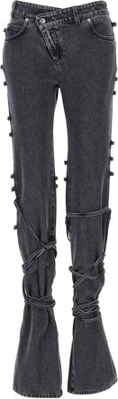 Alexander McQueen Jeans Asymmetric Closure