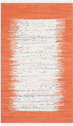 Safavieh Alfombra algod&oacute;n neutrale/arancione 91 x 152 cm