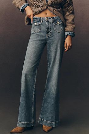 Pilcro Pocket High-Rise Flare Jeans