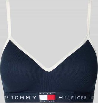 Tommy Hilfiger BH mit Logo Bund Modell RIB BRALETTE LIFT in Dunkelblau, Gr&ouml;&szlig;e XL