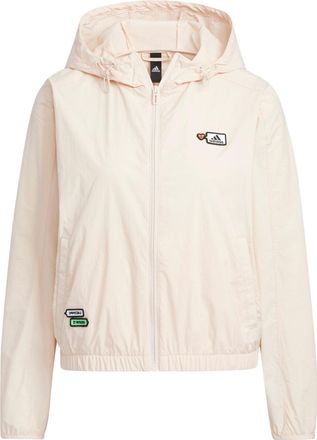 adidas (WMNS) adidas Graphic Woven Jacket Asia Sizing White HY2863