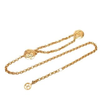 Chanel Pre-owned Belts, female, Yellow, Size: ONE SIZE Pre-owned Metal Belt