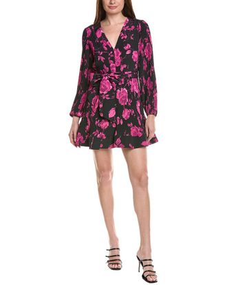 Milly Milly Liv Amarilla Rose Allover Pleated Mini Dress
