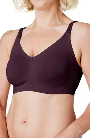 Bravado Designs Body Silk Seamless Recycled Nylon Blend Wireless Maternity/Nursing Bra in Cherry at Nordstrom, Size Large