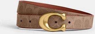 Coach Sculpted C Buckle Reversible Belt, 25mm