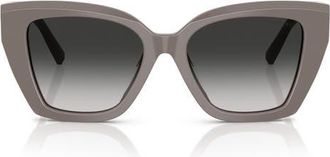Tiffany & Co. 52mm Gradient Square Sunglasses in Chocolate Truffle/grey at Nordstrom