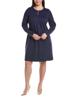 Tahari by ASL Tahari Asl Plus Solid Midi Dress