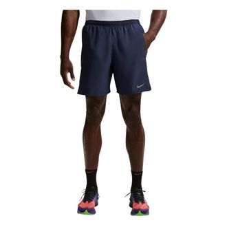 Nike Miler Dri-FIT 2-in-1 18cm Hardloopbroek - Heren - Sport - Blauw - Maat: L Taf