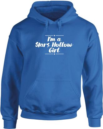 HippoWarehouse Im a Stars Hollow Girl Unisex Hoodie Hooded top (Specific Size Guide in Description) Sapphire Blue