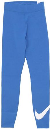 Nike Sportswear Leggings Hoge Taille Swoosh Ster - Dames - Trainingsleggings - Blauw - M - Katoen - Fitness