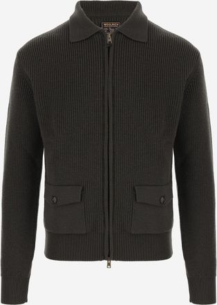 Woolrich Maglione in lana con zip intera Woolrich