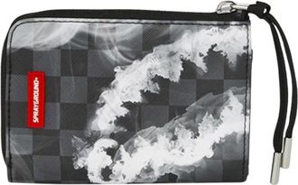Sprayground SIP N Smoke Zip Wallet - Heren - Portefeuilles - Zwart - ONE Size - Accessoires