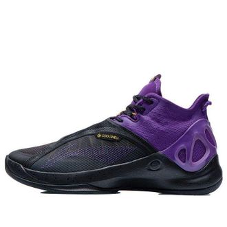Li-Ning Original VOIT High Top Basketball Shoes Black Purple ABAR081-7