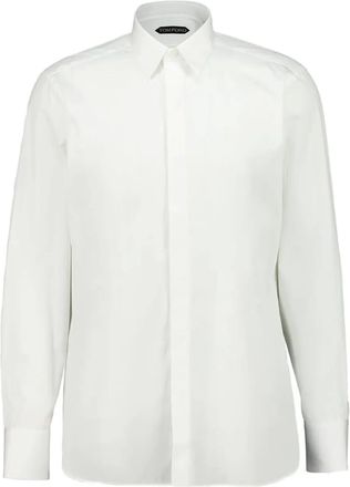 Tom Ford Katoenen overhemd met lange mouwen - Wit