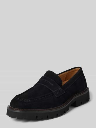 Steve Madden Lederloafer mit Schaftbr&uuml;cke Modell NOORDIN in Black, Gr&ouml;&szlig;e 41