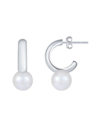 Splendid Pearls Silver 8-8.5Mm Pearl Earrings