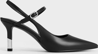 Charles & Keith Two-Tone Heel Slingback Pumps