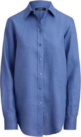 Ralph Lauren Camisa de lino ligera - Blouses & Shirts - Mujer - Azul - L