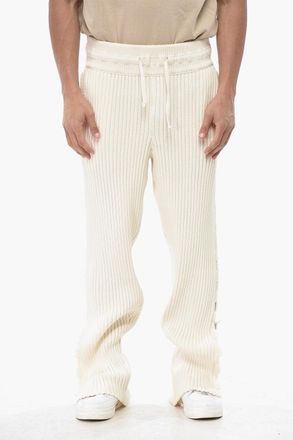 Off-white Joggers in Maglia LINK con Dettaglio Lace-up Off-White