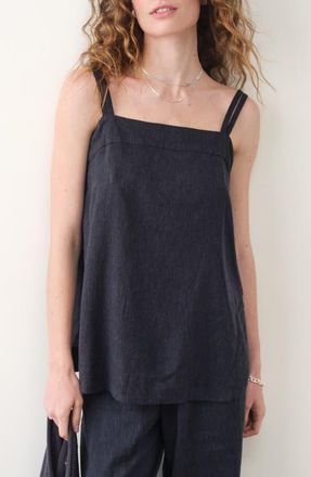 Marine Layer Mara Hemp Blend Tank in India Ink at Nordstrom, Size X-Small