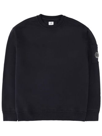 C.P. Company Neutrals Sleeve Logo Patch Cotton Sweatshirt