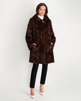 Gorski Mink Sections Stroller with Hood