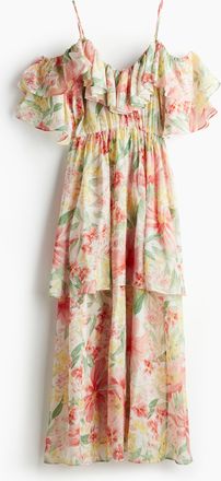 H&M Cold-Shoulder-Kleid - White