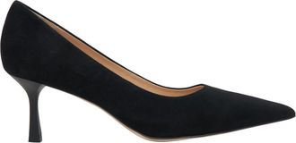Estro & Luminara Velour Pumps - Dames - Pumps - Zwart - 40 EU - Leer - Schoenen