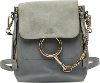 Chlo&eacute; Pre-owned Shoulder Bag - Dames - Pre-owned - Grijs - Maat: ONE Size Leer