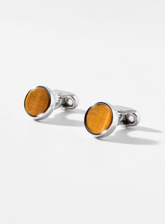 Mon Art Mens Tigers eye cufflinks