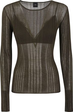 Pinko Semi-sheer Sleeved Blouse
