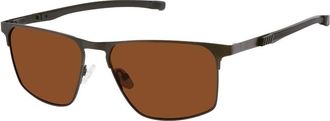 Champion STEELE Polarized C02 Mens Sunglasses Brown Size 56