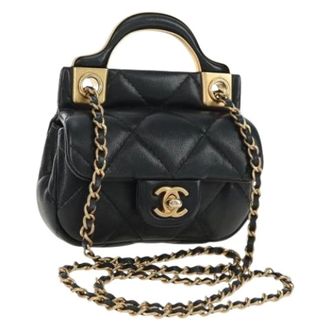 Chanel Pre-owned Vintage Mini Schoudertas - Dames - Pre-owned - Zwart - Maat: ONE Size