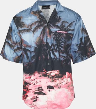 Dsquared2 D2 Multicolour Cotton Sunrise Bowling Shirt
