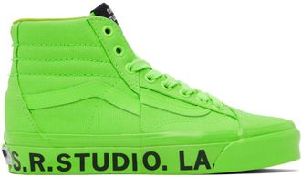 Neon green high top vans on sale