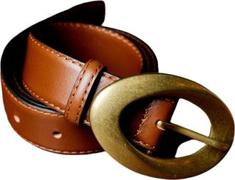 Fortela Teodora Leather Belt in Brown at Nordstrom, Size 100