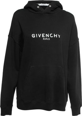 Givenchy Felpa in cotone con logo 2024 - Nero