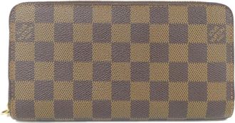 Louis Vuitton Brown Coated Canvas Long Wallet (Bi-Fold) (Pre-Owned)