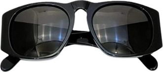 Chanel Pre-owned Matelass&eacute; Coco Zonnebril - Dames - Vintage Accessoires - Zwart - ONE Size - Vintage