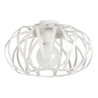 Tosel L&aacute;mpara de techo metal Alt.22cm blanco ;Pantalla: ivoire