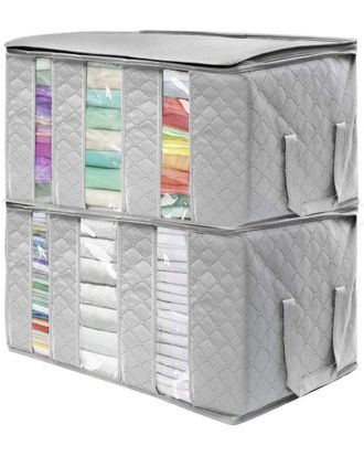 Sorbus 2Pc Foldable Fabric Storage Organizer