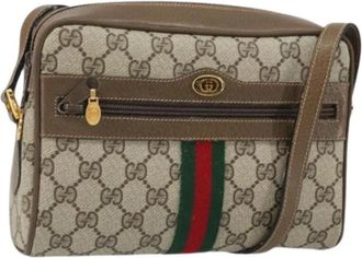 Gucci Pre-owned Cross Body Bags, female, Beige, Size: ONE SIZE Pre-owned Vintage Cross Body Bag