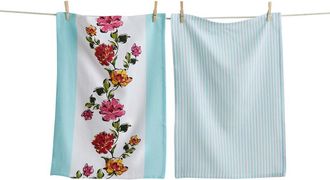 Tag In Bloom Dishtowel Set/2 Multi Cotton Spring in Blue at Nordstrom