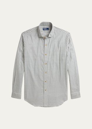 Polo Ralph Lauren Mens Classic Fit Tattersall Twill Shirt