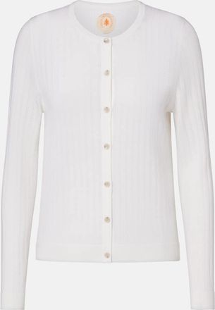 Jardin Des Orangers Pointelle virgin wool cardigan