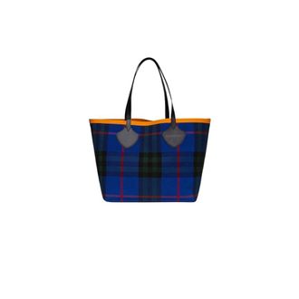 Burberry Borsa Tote Grande Reversibile Giant Check - - Bags - Donna - Blu - ONE SIZE