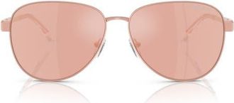 Michael Kors 59mm Pilot Sunglasses in Rose Gold at Nordstrom