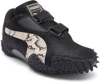 Puma x A$AP Rocky Genuine Calf Hair Mostro Sneaker in Black Calf Hair/Desert Dust at Nordstrom Rack, Size 10.5
