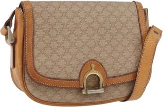 Celine Pre-owned Cross Body Bags, female, Beige, Size: ONE SIZE Pre-owned Vintage Shoulder Bag